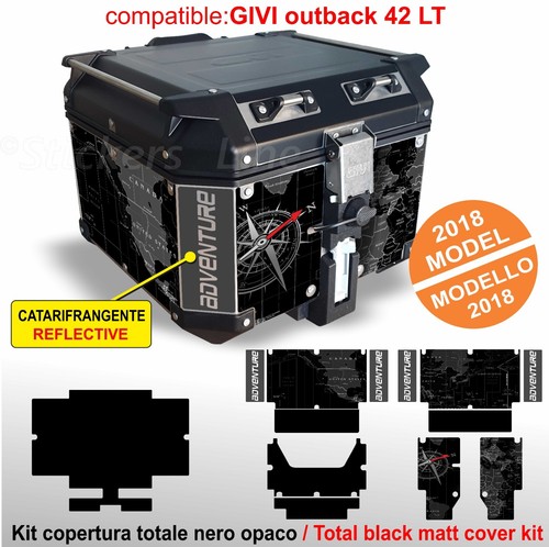 Autocollants top case givi - case,