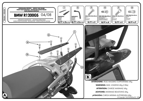 Support top case bmw - case,
